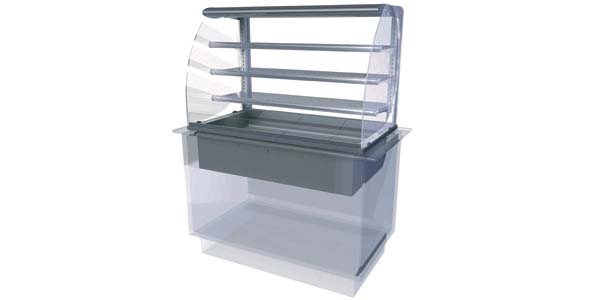 Designline Ambient Multideck Drop In Display, Render