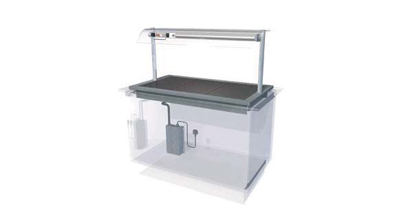 Designline Drop In Display Ceran Glass Hotplate, Render