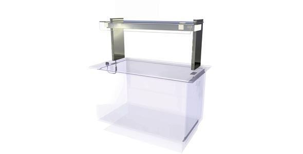 Kubus Ambient Gantry Drop In Display, Render