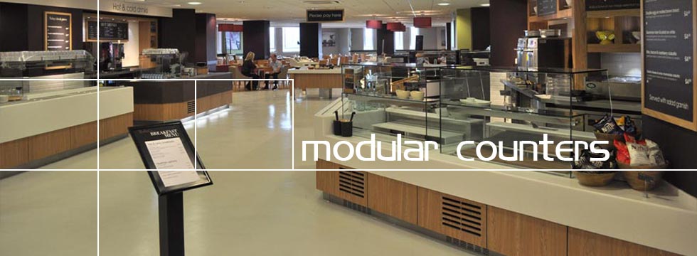 Modular Food Display Servery Counter Chilled Section, High Street Environment