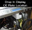 Drop In Display - Lieu CE plaque d'identification