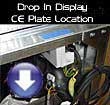Drop In Display - CE Identification Plate Location