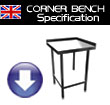 Specification Sheet - Quick Service Corner Wall Bench 