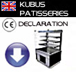 CE Conformance - Kubus Patisserie Displays